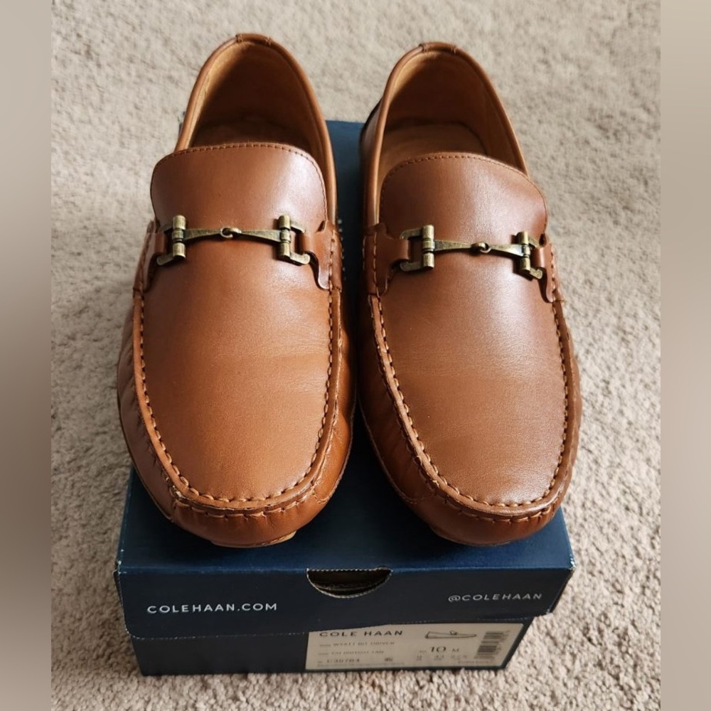 Cole Haan Men's Wyatt Bit Driver in British Tan NWT